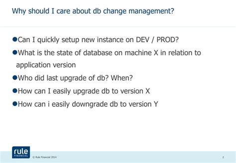 Database Change Management With Liquibase Ppt