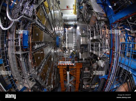 The Atlas Detector Part Of The Lhc Large Hadron Collider At Cern In