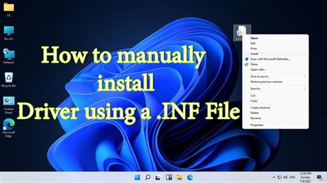 Inf installation