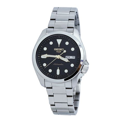 Seiko 5 Sports Automatic Black Dial Stainless Steel Men S Watch Srpe57 Ebay