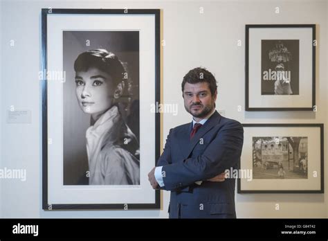 Audrey Hepburns Son Luca Dotti During A Press Preview For The Audrey Hepburn Portraits Of An