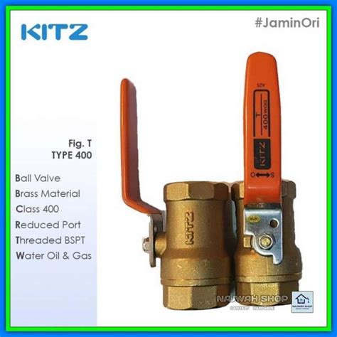 Promo Stop Kran Ball Valve Inch Kitz Class Wog Brass Kuningan