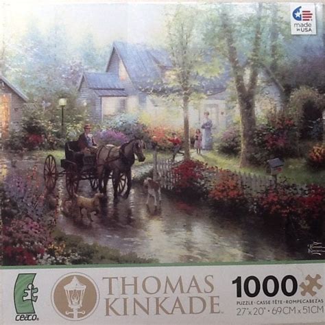 Sunday Outing Thomas Kinkade 1000 Pc Jigsaw Puzzle 27 X 20 Ceaco 3310