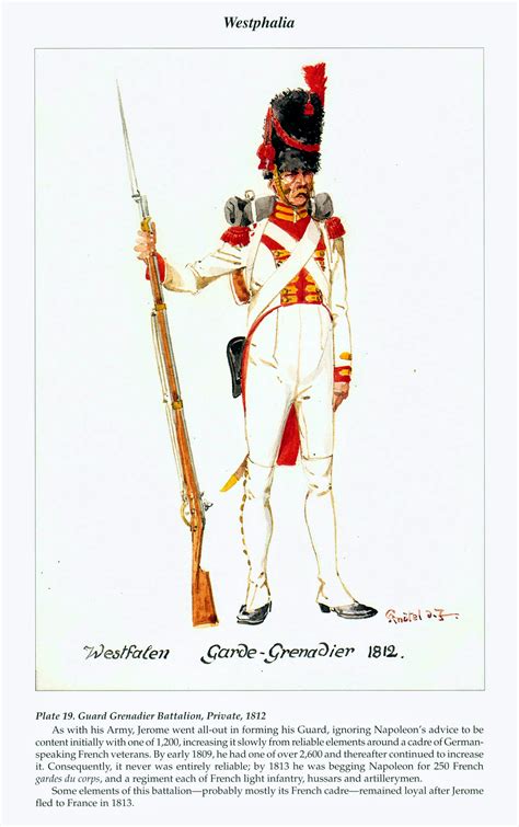 Westfalen Garde Grenadier 1812 Soldato