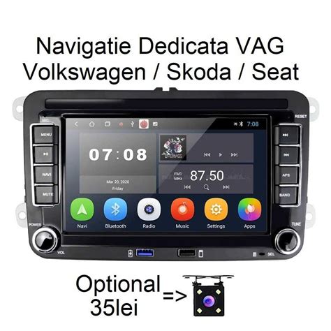 Navigatie Android Dedicata VW Skoda Seat Golf Passat Touran Octavia 7