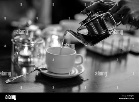 Tea Ceremony In The Cafe Stock Photo Alamy