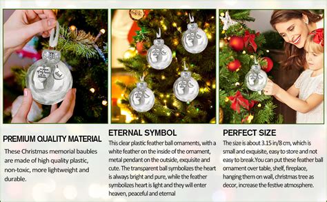 Yueshop Christmas Memorial Baubles A Piece Of My Heart Is In Heaven