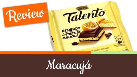 NOVO Talento Torta de Maracujá Review Chocolate 197 YouTube