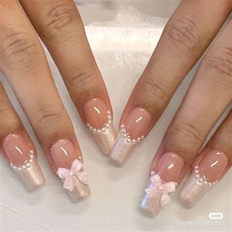 15 Cute Bow Nails To Screenshot Before Your Next Salon Trip Pearl