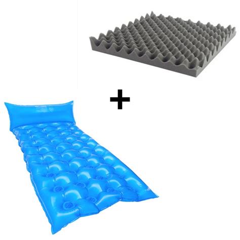 Colchão Para Pacientes Acamados - Colchão Acamados + Almofada Espuma - Kit Conforto Anti Escaras Para ...