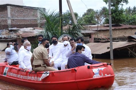 Maharashtra Floods Ajit Pawar Visits Tours Flood Hit Villages In