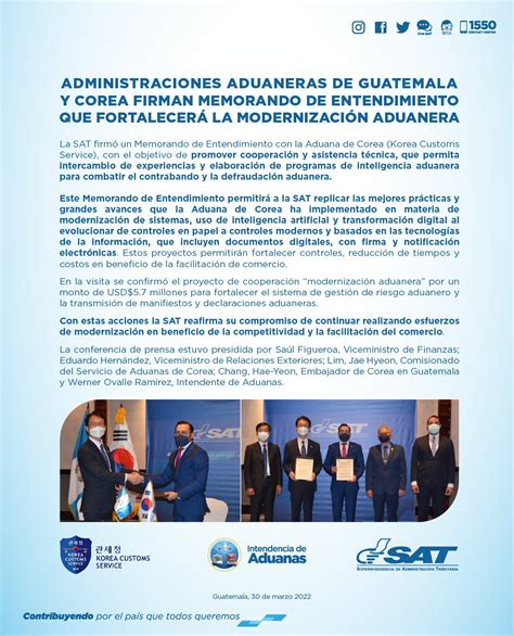 SAT Guatemala On Twitter Administraciones Aduaneras De Guatemala Y