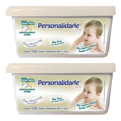 Kit C2 Toalhas Umedecidas C120 Pote Personalidade Baby Eurofral