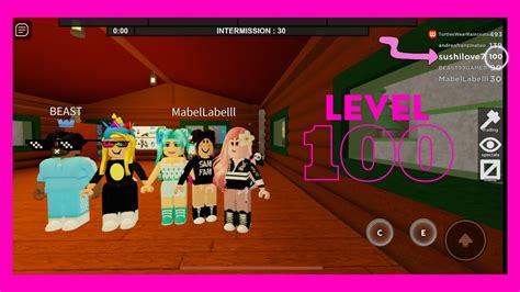 Reaching Level 100 ROBLOX S Flee The Facility YouTube