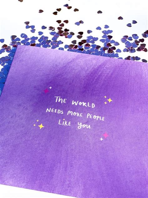 The World Needs More People Like You Card Encouraging Card Etsy