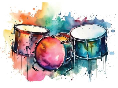 Watercolor Musical Instruments Graphic By Info Tanvirahmad Creative