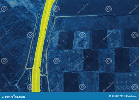 Aerial View Of Agriculture Fields Stock Image Image Of Looking