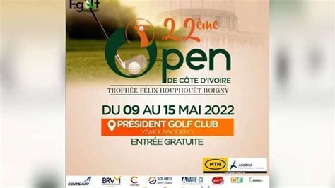 22e Open De CÔte Divoire President Golf Club De Yamoussoukro Brvm Tv