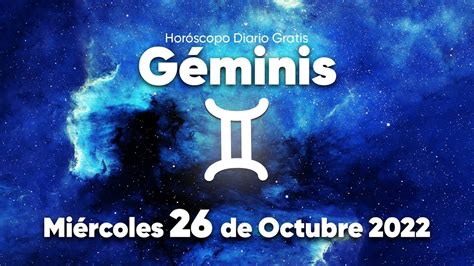 UNA SORPRESA DE ÚLTIMA HORA PARA TI GÉMINIS Horóscopo de hoy 26