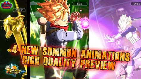 All 4 Known New Summon Animations Ssj3 Bardockgoku Trunks