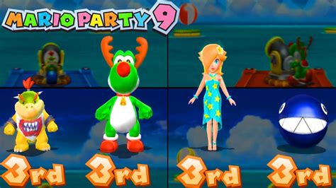 Mario Party 9 Step It Up Bowser Jr Vs Chain Chomp Vs Rosalina Vs