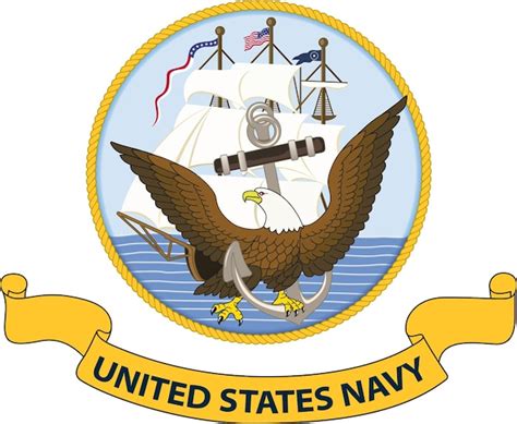 Insignia Da Marinha Dos Estados Unidos Vetor Premium