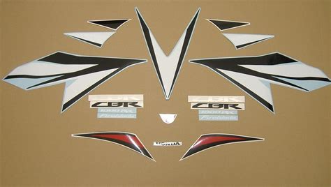 Honda Cbr Rr Fireblade Decals Set Red Black White Version Moto