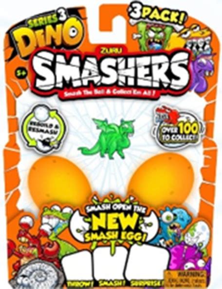 Smashers Series 3 Dino Mini Figure 3-Pack Zuru Toys - ToyWiz