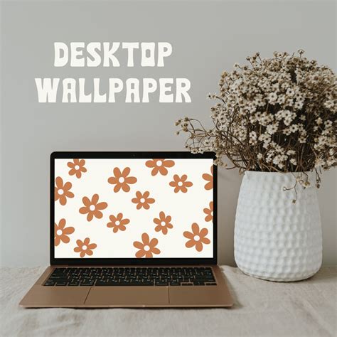 Desk Top Wallpaper Floral Wall Paper Macbook Wall Paper Etsy