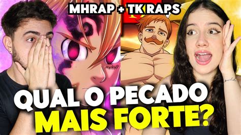 Meliodas Escanor Mhrap Tk Raps Nanatsu No Taizai React Youtube