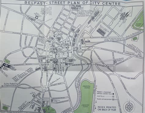 Map Of Belfast C1938 Rnorthernireland