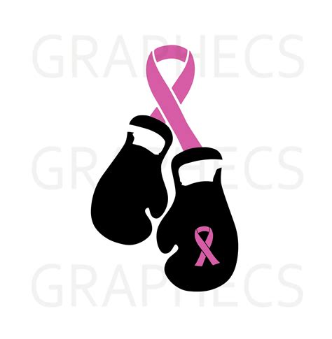 Cancer Svg Awareness Ribbons Svg Fight Cancer Boxing Pink Etsy