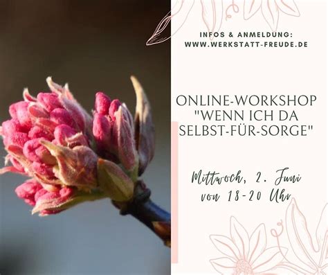 Online Workshop Wenn ich da Selbst für sorge FindeSatz