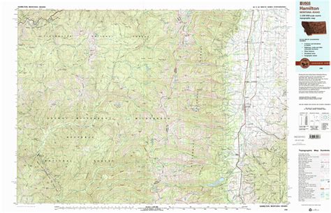 Hamilton Topographic Map Id Mt Usgs Topo 1 250 000 Scale