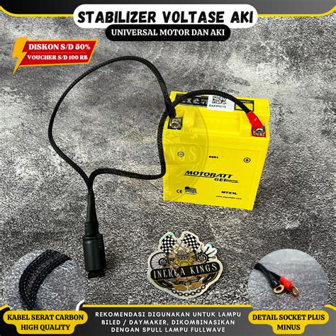 Jual Stabilizer Penyetabil Volt Tegangan Aki Accu Universal Motor HIGH