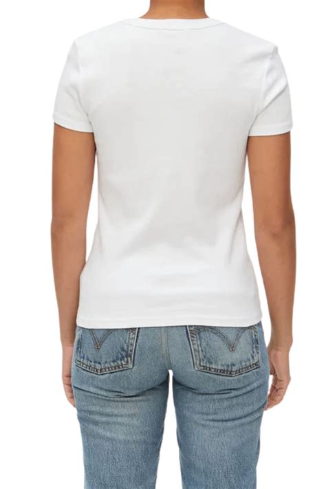 Michael Stars Cotton Lexy Tee In White Cotton Island Women S