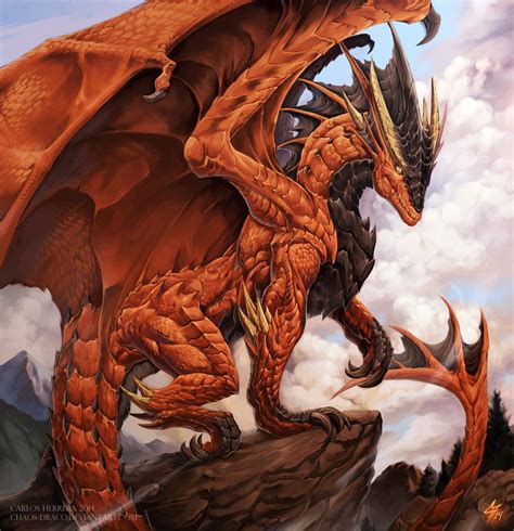 Lex The Red Dragon By Chaos Draco On Deviantart Dragon Artwork