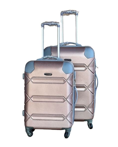 Le Emporer Lightweight 2 Piece Luggage Set - Suitcase with Corner ...