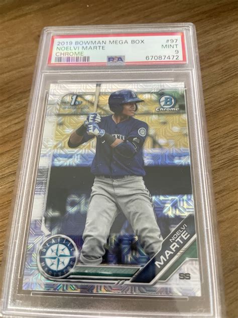 Noelvi Marte Chrome 97 2019 Bowman RC Mega Box PSA 9 MINT EBay