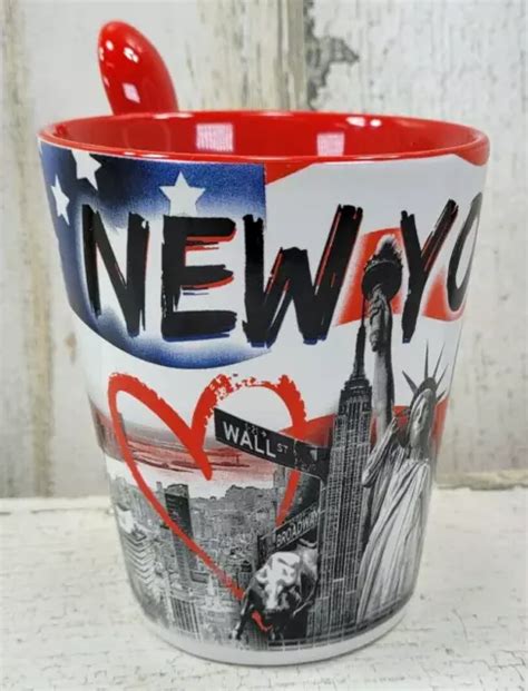 Tasse Tasse Caf En C Ramique Robin Ruth Heart Ny New York Avec