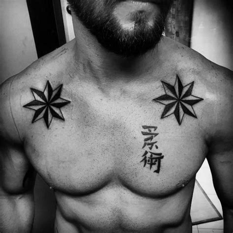 85 Tatuajes de estrellas náuticas Con el significado