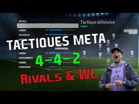 FORMATION 4 4 2 MEILLEURES TACTIQUES ET INSTRUCTIONS EA FC 24