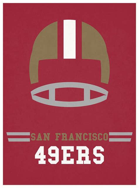 San Francisco 49ers Vintage Nfl Art Art Print by Joe Hamilton in 2022 | San francisco 49ers ...