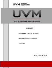 Actividad 2 Matriz de clasificación docx UNIVERSIDAD DEL VALLE DE