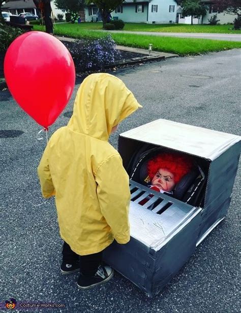 Georgie and Pennywise Costume | DIY Costumes Under $65 | Cute baby ...