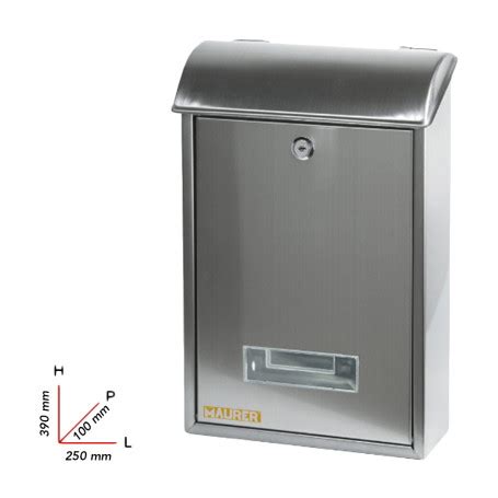 Delivery Cassetta Postale X X Mm In Acciaio Inox Con Tetto