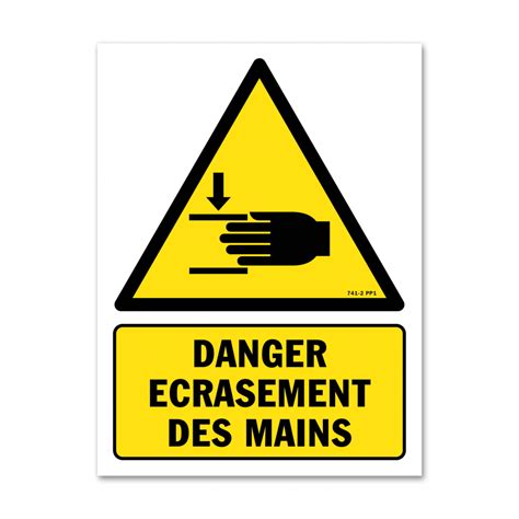 Panneau Indication Danger écrasement Des Mains Sur Sbe Direct