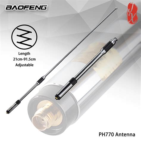 Baofeng Rh Sma Female High Gain Telescopic Antenna For Baofeng Uv R