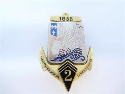 INSIGNE MILITAIRE 2 E REGIMENT D INFANTERIE DE MARINE ARTHUS