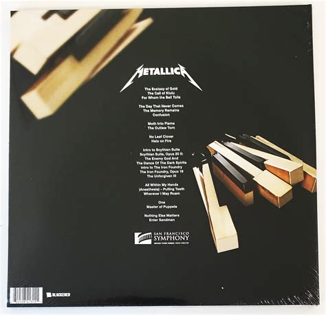 Metallica And San Francisco Symphony Sandm2 Standard 4lp Vinyl Multi Box Set